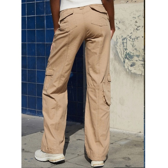 John Galt Light Brown Kim Cargo Pants - Picture 2 of 10